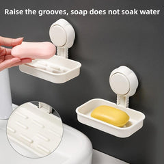 Suction Cup Soap Storage Rack for Bathroom