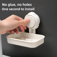 Suction Cup Soap Storage Rack for Bathroom