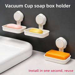 Suction Cup Soap Storage Rack for Bathroom