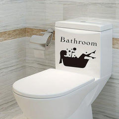 Beauty Shower Wall Sticker Self Adhesive Toilet Decoration