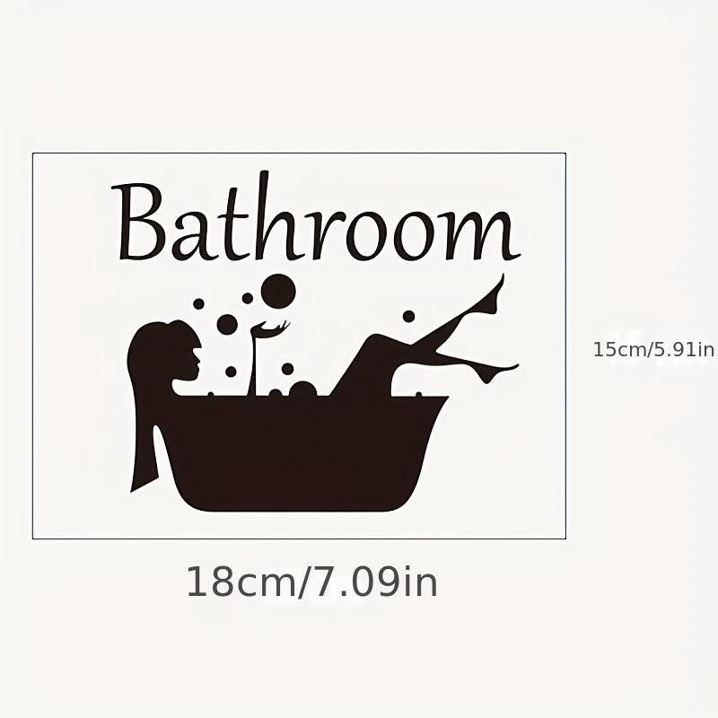 Beauty Shower Wall Sticker Self Adhesive Toilet Decoration