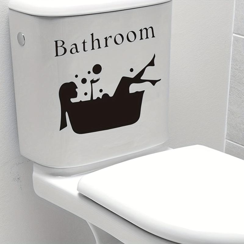 Beauty Shower Wall Sticker Self Adhesive Toilet Decoration