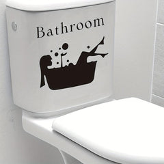 Beauty Shower Wall Sticker Self Adhesive Toilet Decoration
