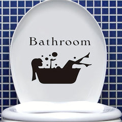 Beauty Shower Wall Sticker Self Adhesive Toilet Decoration