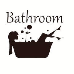 Beauty Shower Wall Sticker Self Adhesive Toilet Decoration