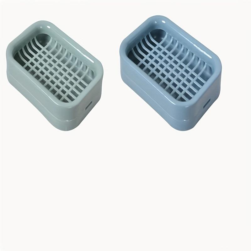 Double Layer Soap Box with Drainage Grid for Bathroom