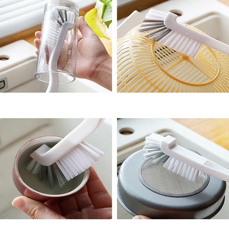 3pcs Cup Washing Brush Set, Long Handle Small Brush Without Dead Corner