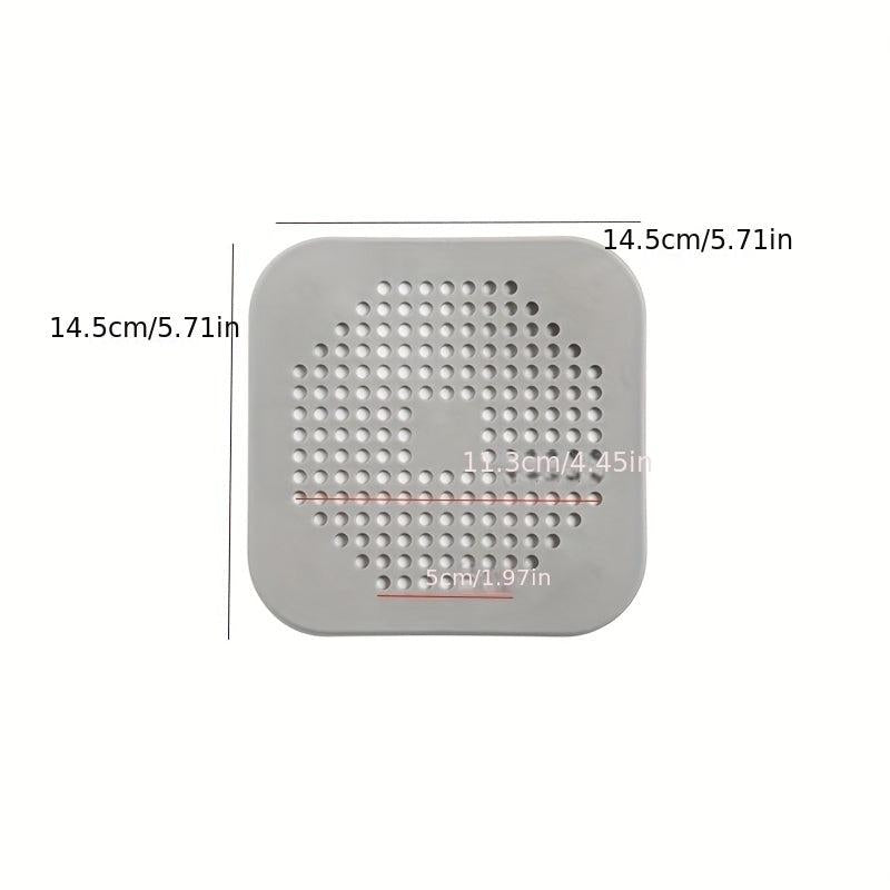 Silicone Shower Drain Hair Catcher Cover Prevents Clogs