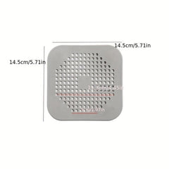 Silicone Shower Drain Hair Catcher Cover Prevents Clogs