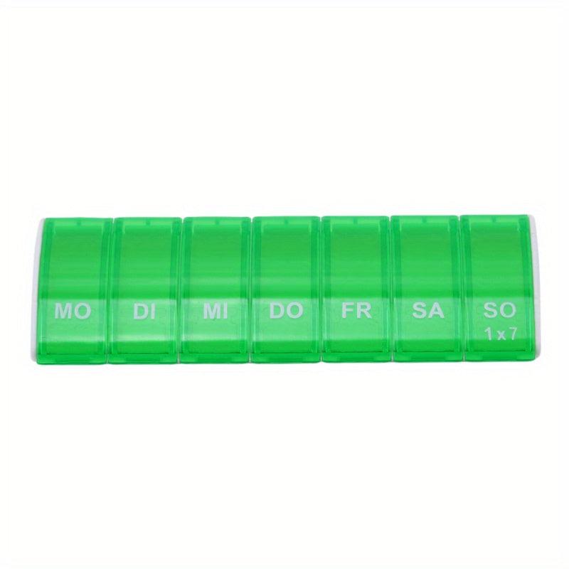 Rectangular 7-Day Pill Box Medicine Organizer Travel Storage Case