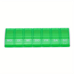Rectangular 7-Day Pill Box Medicine Organizer Travel Storage Case