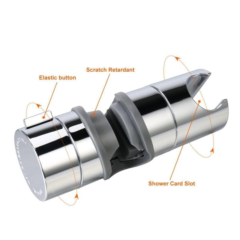 Adjustable Hand Shower Bracket Holder Seat for 18-25mm Pipe Bathroom Accessories