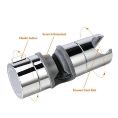 Adjustable Hand Shower Bracket Holder Seat for 18-25mm Pipe Bathroom Accessories