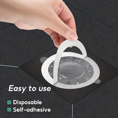 Disposable Shower Drain Hair Catcher 35pcs - Bathtub Stopper Mesh Stickers