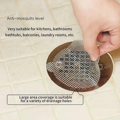 Disposable Shower Drain Hair Catcher 35pcs - Bathtub Stopper Mesh Stickers