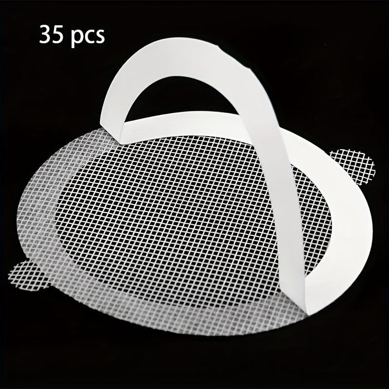 Disposable Shower Drain Hair Catcher 35pcs - Bathtub Stopper Mesh Stickers