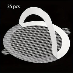 Disposable Shower Drain Hair Catcher 35pcs - Bathtub Stopper Mesh Stickers