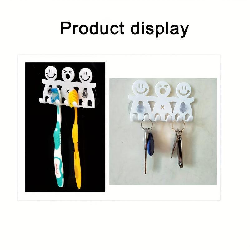 Cartoon Toothbrush Holder Wall Mounted Storage Rack