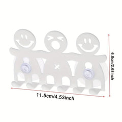 Cartoon Toothbrush Holder Wall Mounted Storage Rack