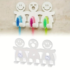 Cartoon Toothbrush Holder Wall Mounted Storage Rack