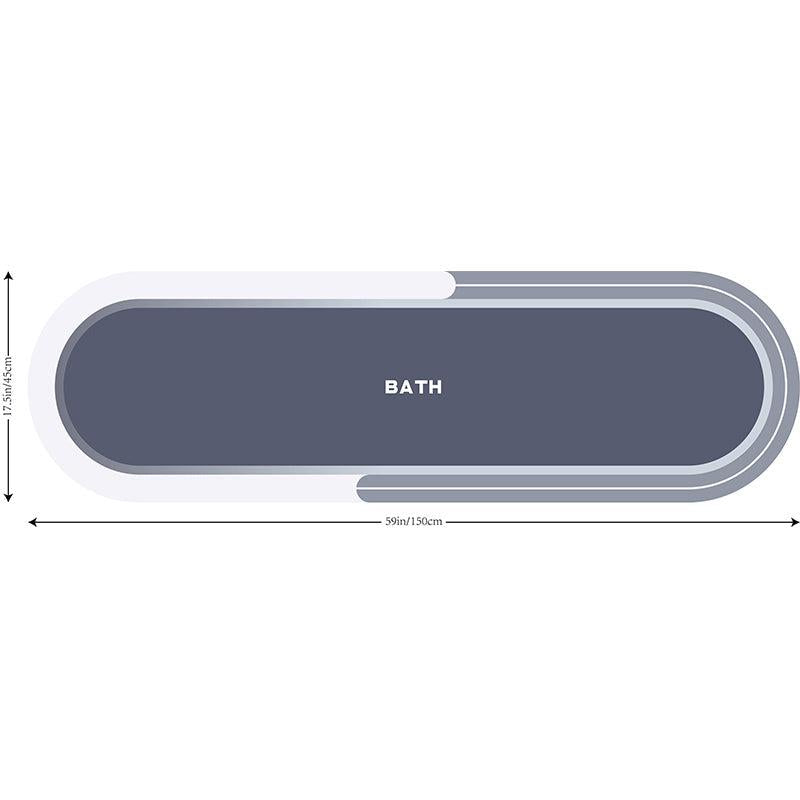 Non-slip Absorbent Bathroom Floor Mat Quick Drying Thin Bath Rug