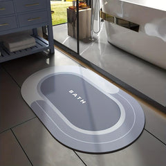 Non-slip Absorbent Bathroom Floor Mat Quick Drying Thin Bath Rug