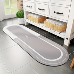 Non-slip Absorbent Bathroom Floor Mat Quick Drying Thin Bath Rug