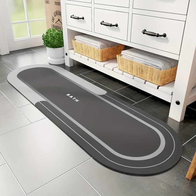 Non-slip Absorbent Bathroom Floor Mat Quick Drying Thin Bath Rug