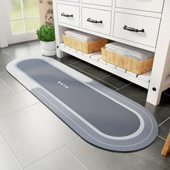 Non-slip Absorbent Bathroom Floor Mat Quick Drying Thin Bath Rug