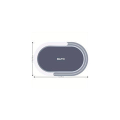 Non-slip Absorbent Bathroom Floor Mat Quick Drying Thin Bath Rug