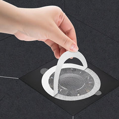Disposable Shower Drain Hair Catcher Mesh Stickers - Pack of 5