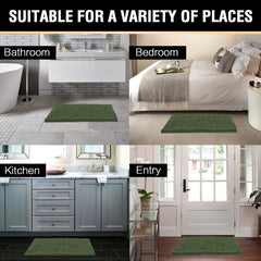 Soft Shaggy Chenille Bath Mat Non Slip Plush Bathroom Rug