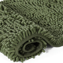 Soft Shaggy Chenille Bath Mat Non Slip Plush Bathroom Rug
