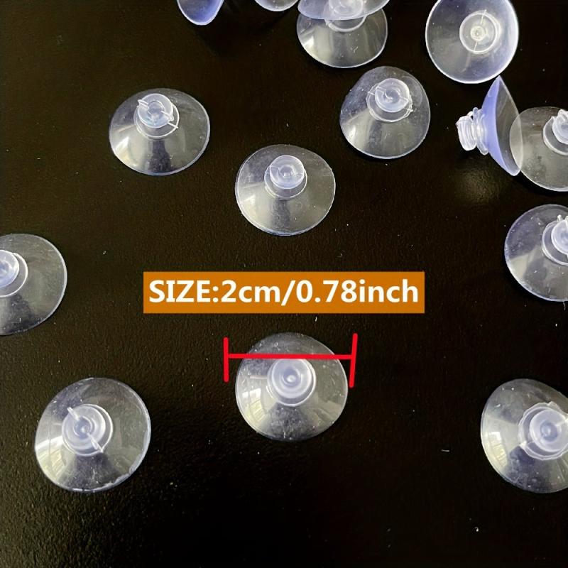 20 Small Suction Cup PVC Hangers for Bathroom & Car Windscreen