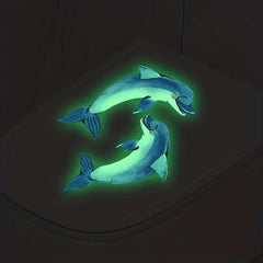 Dolphin Marine Animal Toilet Lid Decal Stickers
