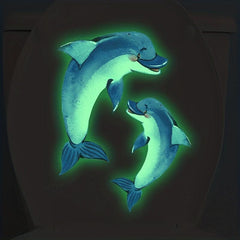 Dolphin Marine Animal Toilet Lid Decal Stickers