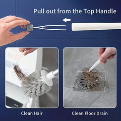 Toilet Bowl Brush And Holder with Durable Scrubbing Bristles