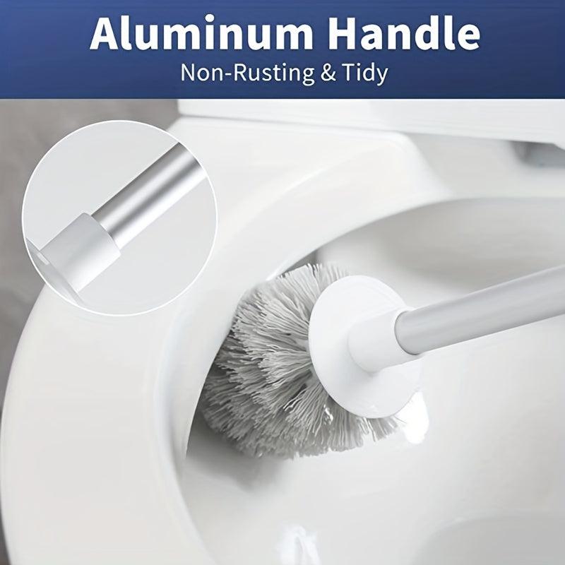 Toilet Bowl Brush And Holder with Durable Scrubbing Bristles