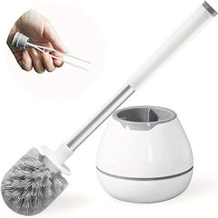 Toilet Bowl Brush And Holder with Durable Scrubbing Bristles