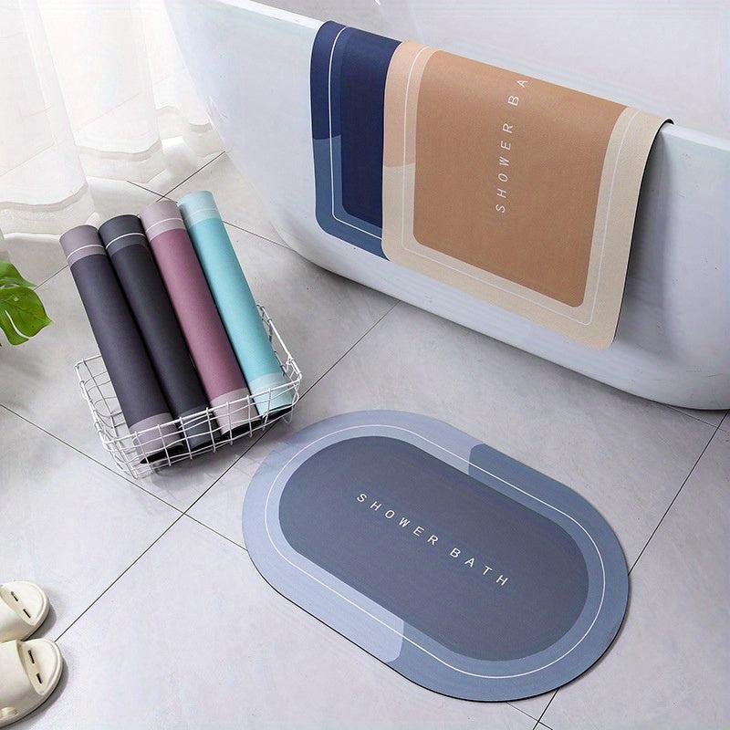 Soft Non Slip Absorbent Bath Mat Quick Drying Shower Carpet