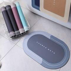 Soft Non Slip Absorbent Bath Mat Quick Drying Shower Carpet