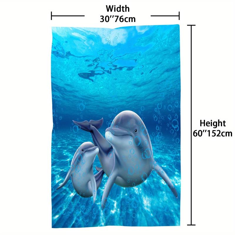 Quick Drying Dolphin Beach Towel Lightweight and Absorbent