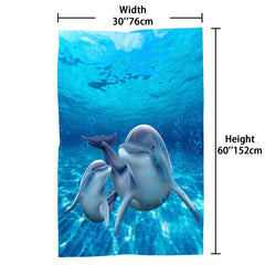 Quick Drying Dolphin Beach Towel Lightweight and Absorbent