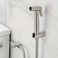 Stainless Steel Hand Spray Bidet Set for Bathroom Wall Mounted
