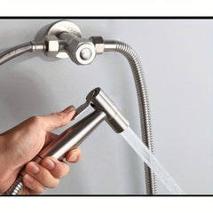 Stainless Steel Hand Spray Bidet Set for Bathroom Wall Mounted