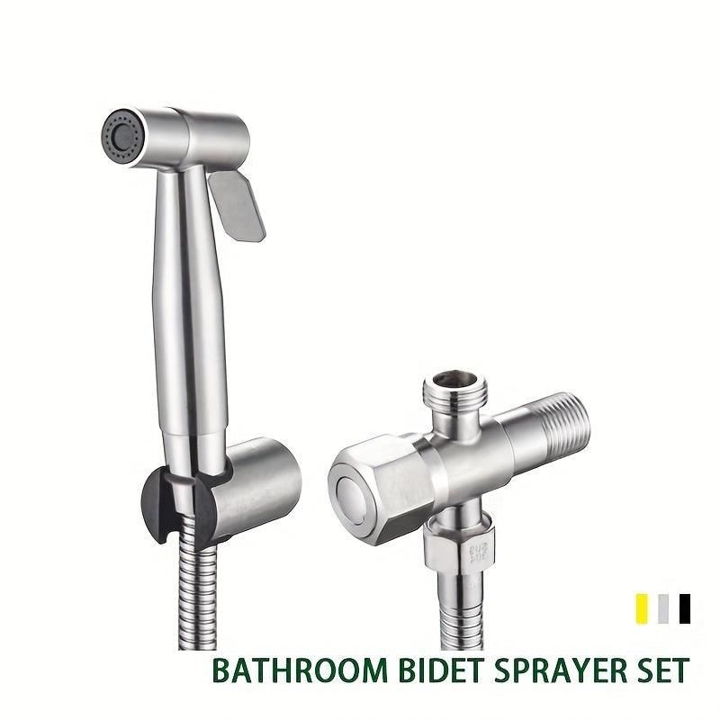 Stainless Steel Hand Spray Bidet Set for Bathroom Wall Mounted
