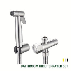 Stainless Steel Hand Spray Bidet Set for Bathroom Wall Mounted