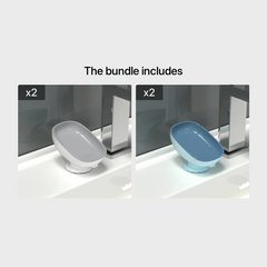 Suction Cup Soap Dish for Easy Bathroom Organization