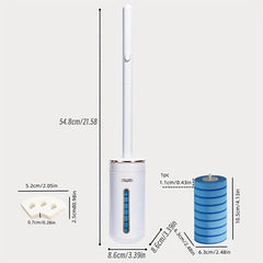 ToiletWand Disposable Toilet Cleaning Kit with 8 Refill Heads