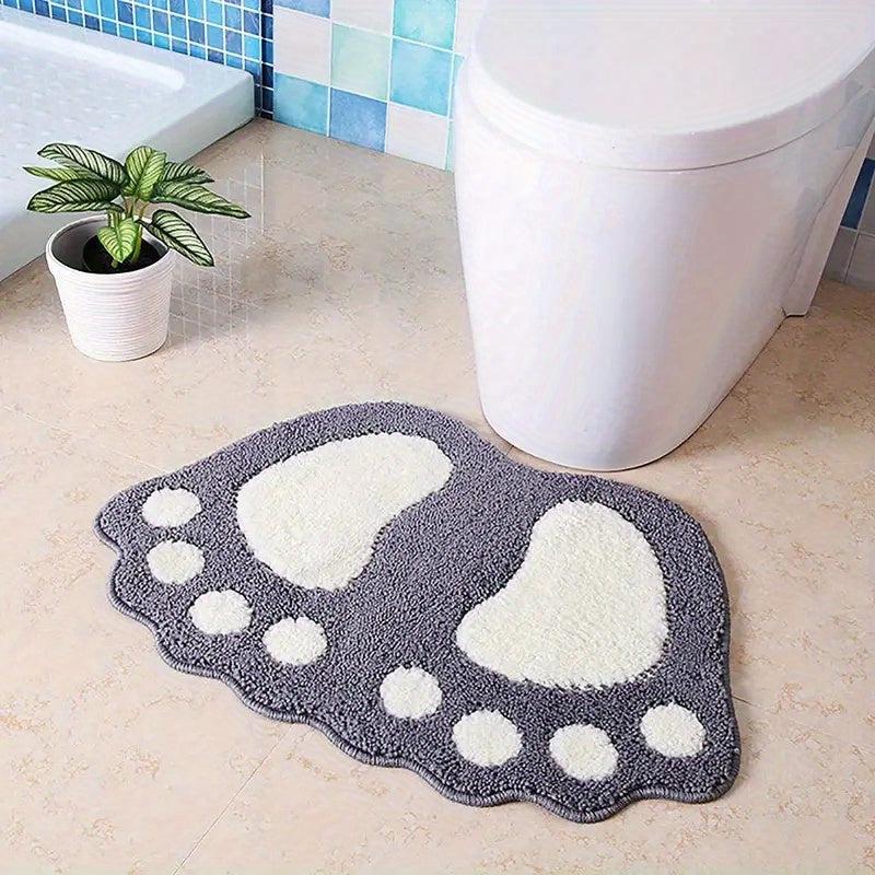 Soft Non-Slip Foot Shaped Bath Mat Microfiber Bath Rug